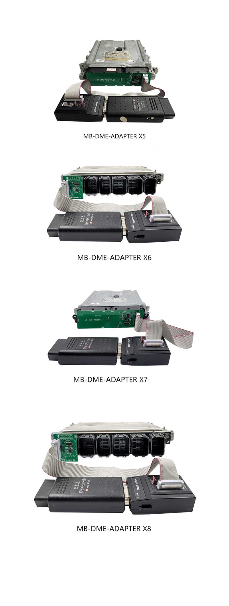 Yanhua ACDP Set Mercedes Bens DME Clone Module 15 prend en charge le clone Mercedes X1, X2, X3, X4, X5, X6, X7 DME. Pas besoin d'ouvrir la coque DME, pas besoin de percer un trou sur DME