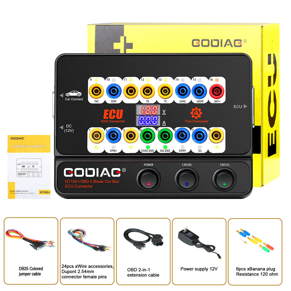 Инструмент для ЭБУ GODIAG GT100 Pro Breakout Box + тестовая платформа BMW CAS4 CAS4+ FEM/BDC, используемая с AUTEL IM508 IM608 VVDI2 CGDI BMW | Emirates Keys