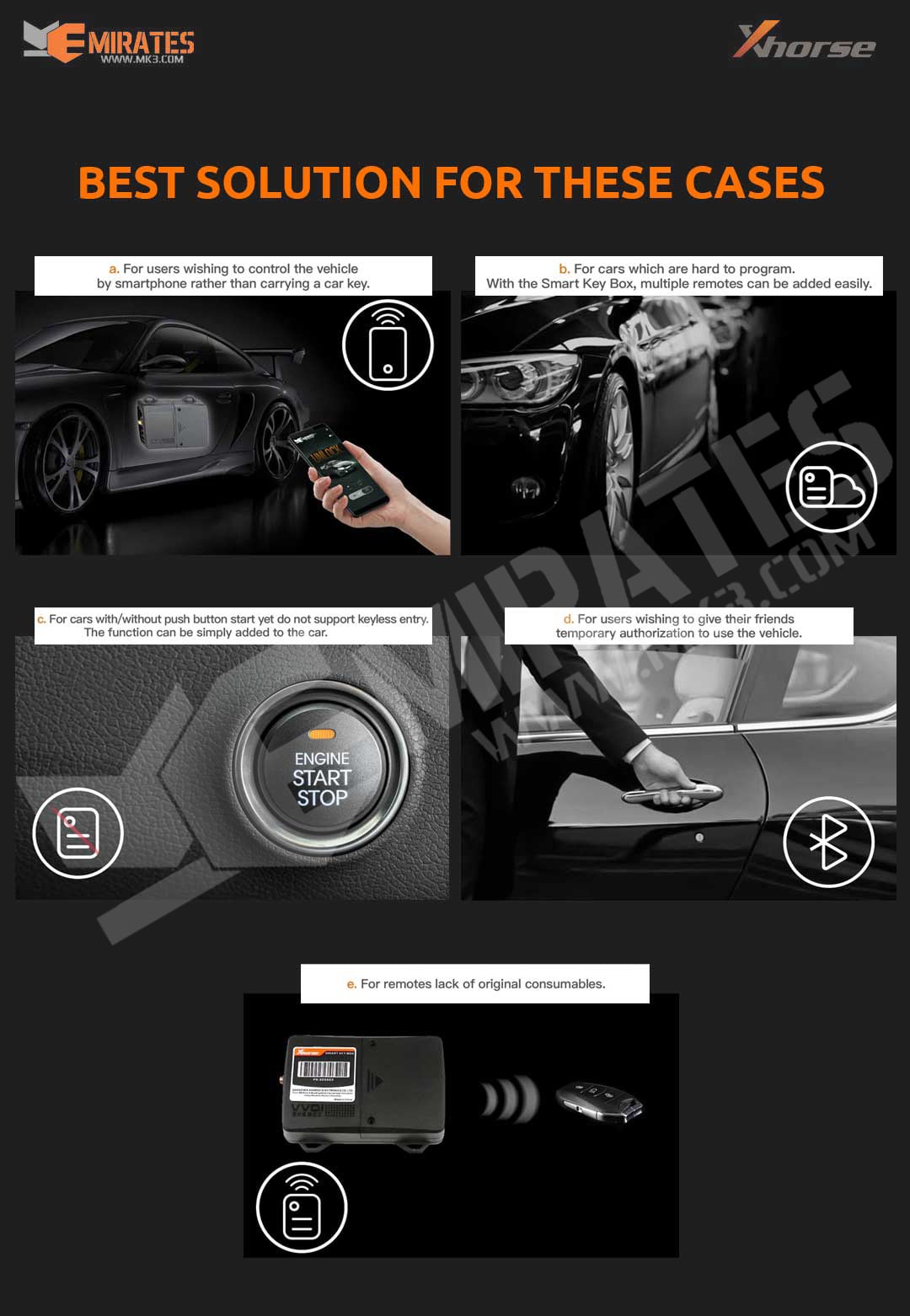 control the vehicle - hard to program -  push button start yet do not support keyless entry